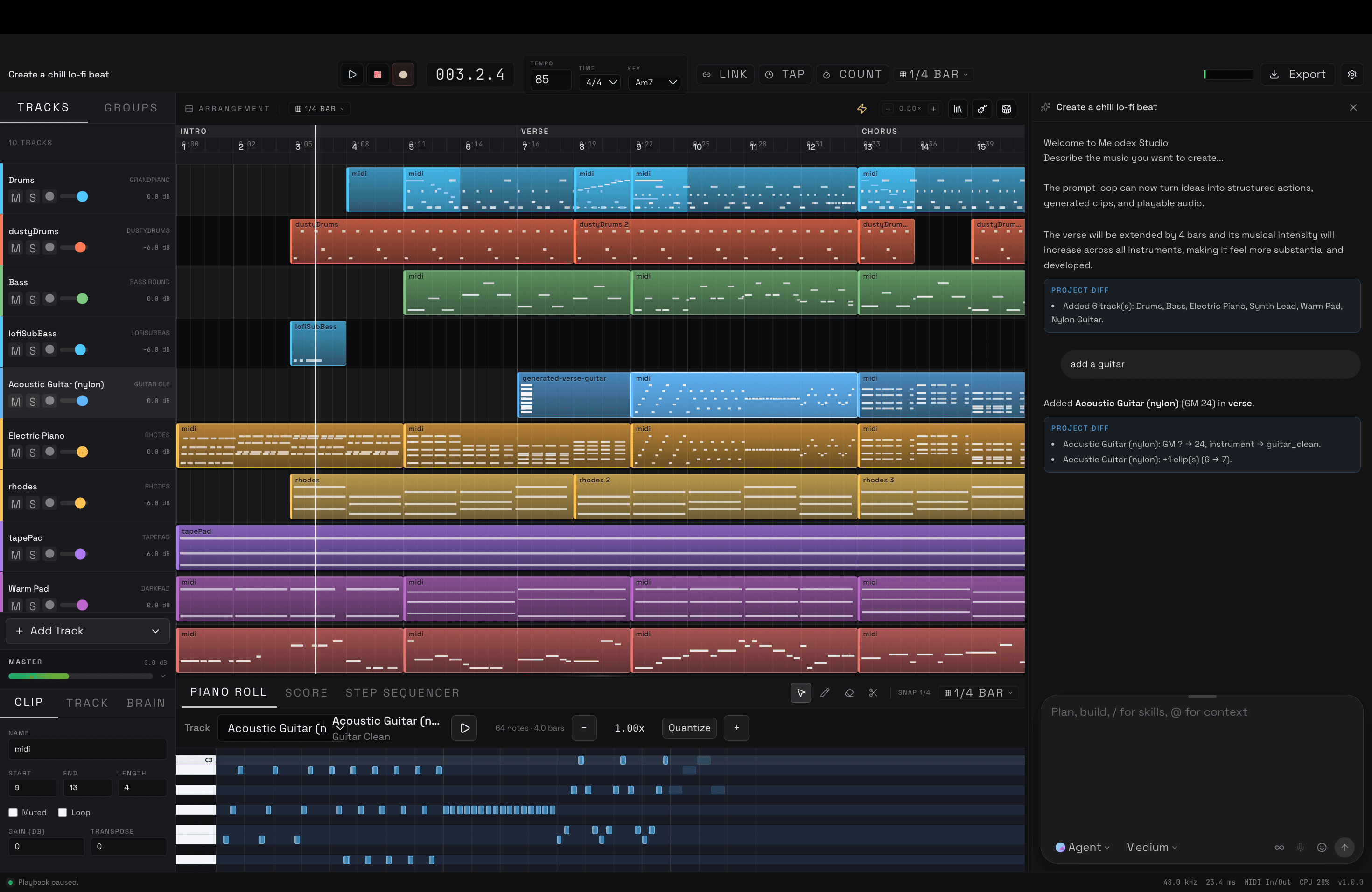 Melodex Studio 1.0 in Melodex Studio